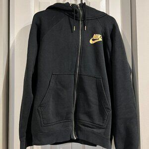 MEN Nike Black Zipper Hoodie Size L